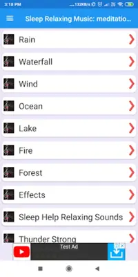 Sleep Relaxing Music meditati android App screenshot 4