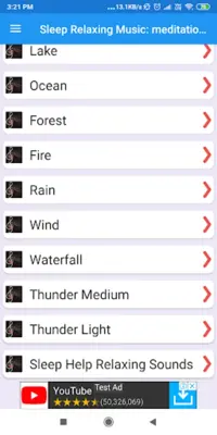 Sleep Relaxing Music meditati android App screenshot 6